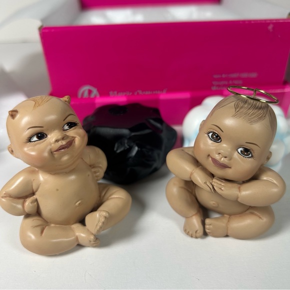 Marie Osmond Naughty And Nice Series “Wee Bee” 2003 Resin Babies New Vintage - Picture 5 of 8